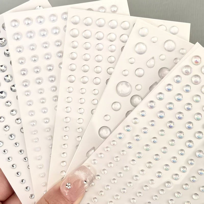 Colorful Water Droplet Face Stickers For Photo Shoot Stage Performance Decorative Rhinestone Makeup Tear Shaped Water Diamond Patches - Image 5