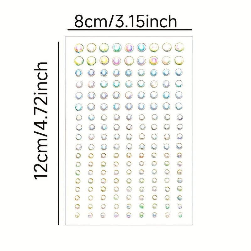 Colorful Water Droplet Face Stickers For Photo Shoot Stage Performance Decorative Rhinestone Makeup Tear Shaped Water Diamond Patches - Image 4