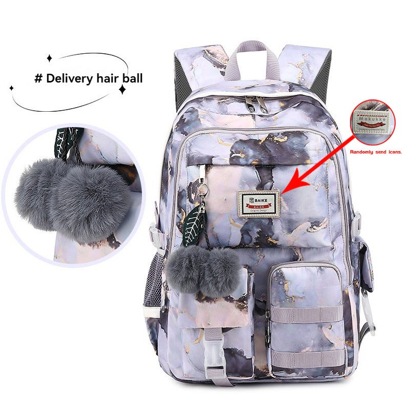 Large Capacity Student Backpack with 15.6-inch Laptop Compartment, Multi-Pocket, Ergonomic Design