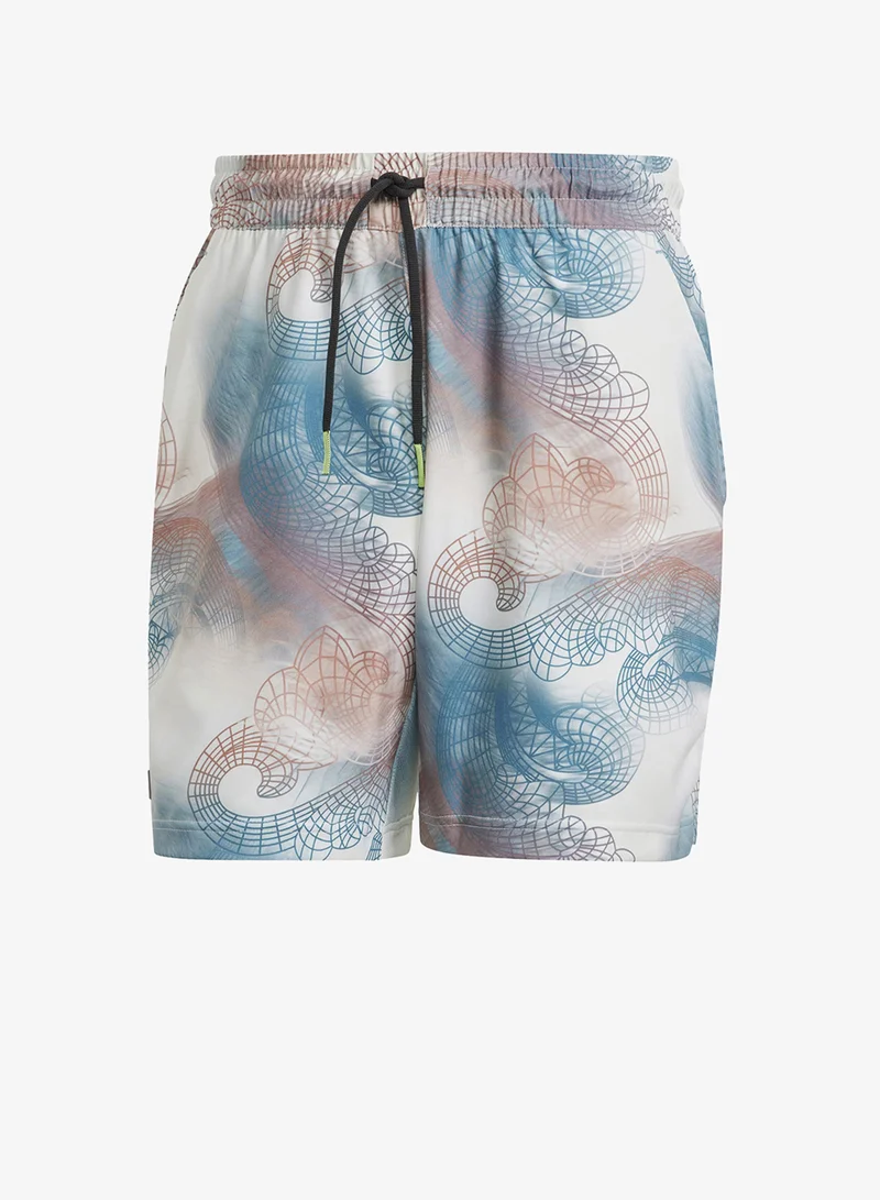 Adidas Tennis Printed Aeroready Ergo Pro Shorts