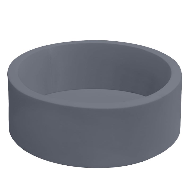 HARBOLLE Baby Ball Pit 35.4"" Soft Round Memory Foam Ball Pits NOT Included Balls Indoor Outdoor Playpen for Babies Toddlers Kids Great Gift for Girls Boys  Dark Gray - Image 1