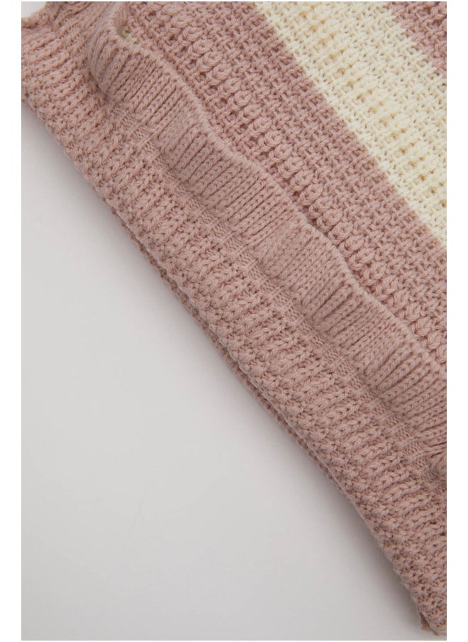 DeFacto Babygirl Tricot Regular Fit Crew Neck Long Sleeve Pullover  - Image 3
