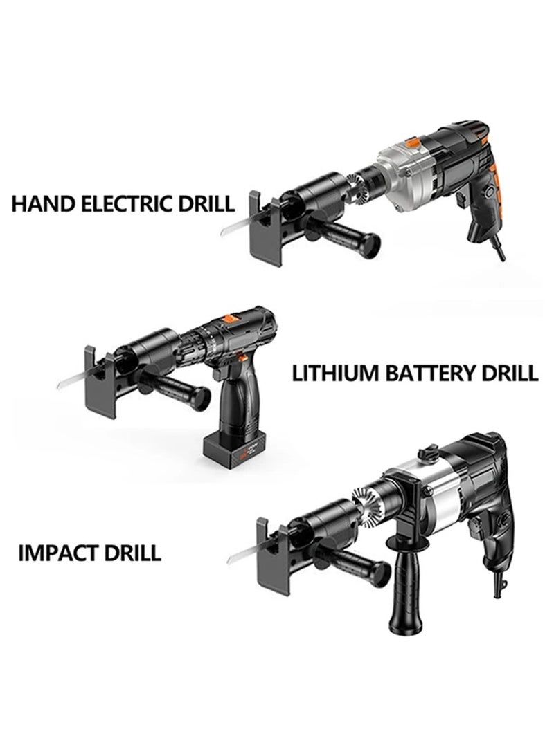 AROAQ Screwdriver Conversion Head, Electric Drill to Electric Saw, Household Reciprocating Saw, Multifunctional, Wood Tools - Image 2