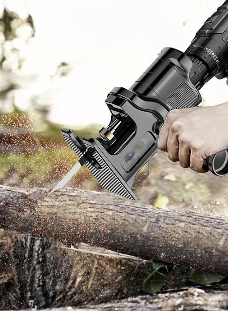 AROAQ Screwdriver Conversion Head, Electric Drill to Electric Saw, Household Reciprocating Saw, Multifunctional, Wood Tools - Image 5