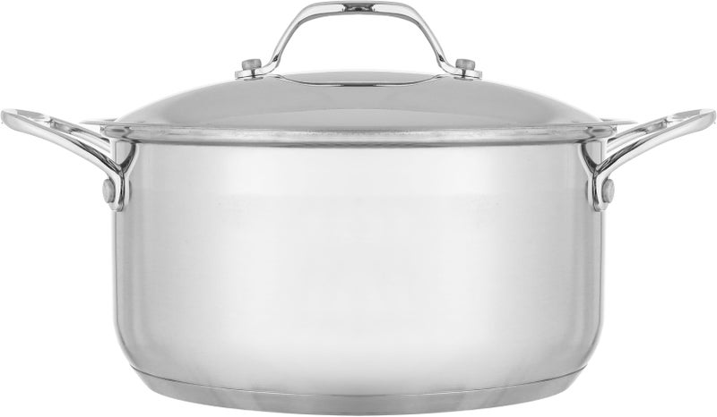 Rocky steel cookware set with silicone handle, 10 pieces - silver - Image 2