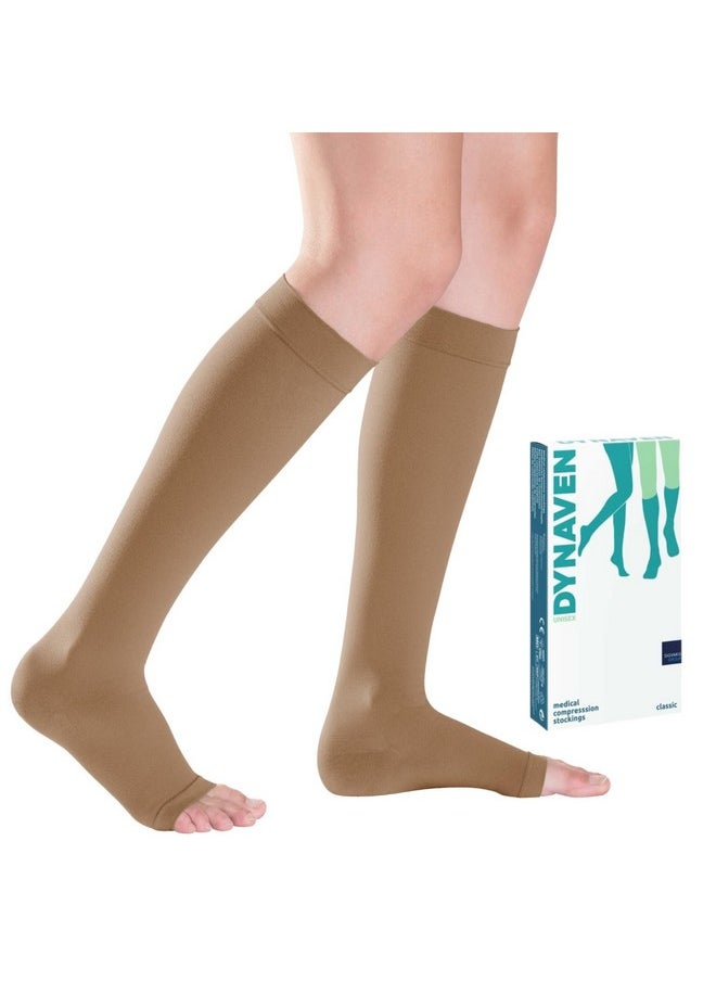 sigvaris - Sigvaris Medical Compression Stockings - DYNAVEN - Class 2 - Below Knee length - For Men and Women (Large PLUS - Long) - Image 1
