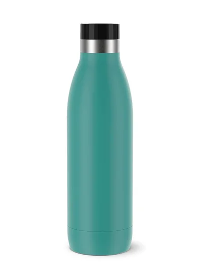 Tefal Tefal Bludrop Drinking Bottle, Reusable Stainless Steel Bottle, Easy Drinking, for Hot & Cold Drinks, 0.7 L, Green Color