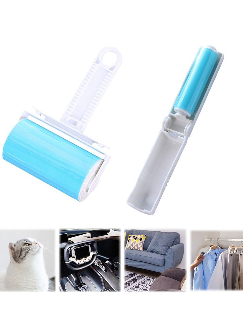 SYOSI Hair Remover Brush, SYOSI Reusable Sticky Picker Set Cleaner Lint Roller Pet Hair Remover Brush for Animal Hair, Clothes, Car Seats, Bedding, Include Large and Small Size - Image 3