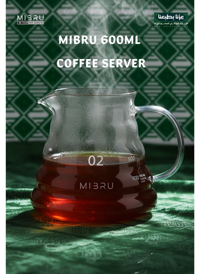 ميبرو مجموعة قهوة V60 مكونة من 9 قطع – للاحتفال باليوم الوطني السعودي مع أدوات سيراميك ومطحنة وغلاية - Image 4