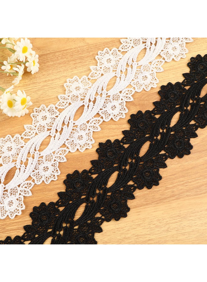 New 7cm Wide Water-soluble Embroidery Decorative Lace Polyester Silk Barcode Wedding Dress Clothing Accessories Hat Lace - Image 3