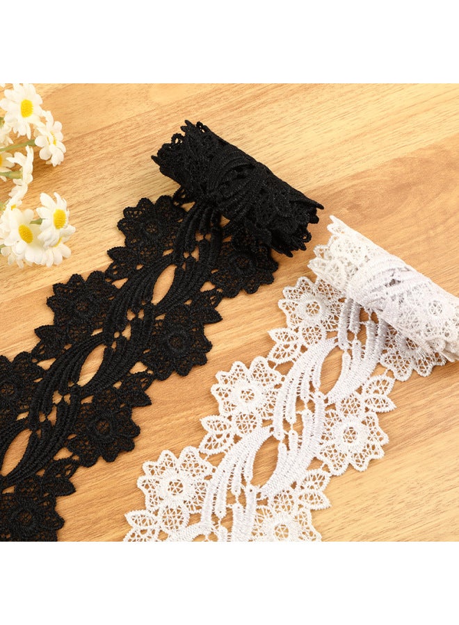 New 7cm Wide Water-soluble Embroidery Decorative Lace Polyester Silk Barcode Wedding Dress Clothing Accessories Hat Lace - Image 2