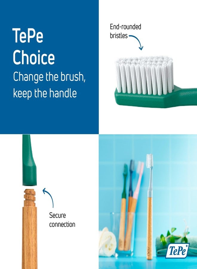 تيبي فرشاة أسنان TePe Choice - (3 رؤوس فرشاة قابلة للاستبدال) - Image 3