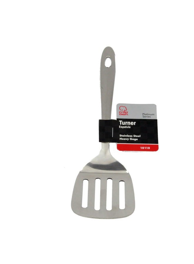 Chef Craft Select Turner/Spatula, 9.5 inch, Stainless Steel - Image 2