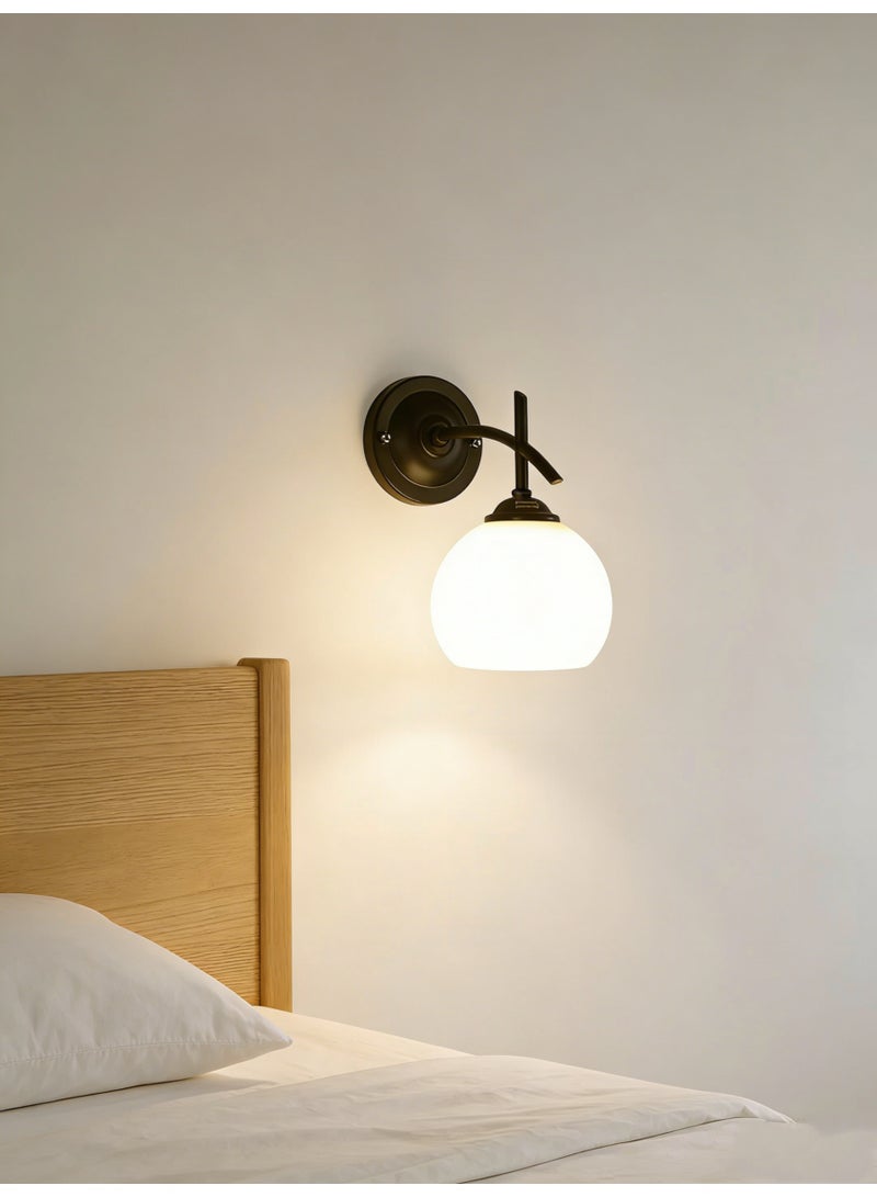 Vintage spherical glass wall sconce - Image 5