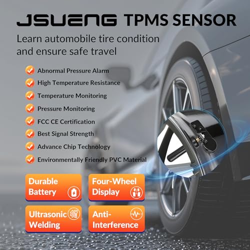 Jsueng جسوانغ حساس TPMS لسيارات سوبارو، 315 ميجاهرتز حساس نظام مراقبة ضغط الإطارات يناسب سوبارو كروس تريك فورستر إمبريزا ليجاسي أوبراكن تريبيكا يستبدل 28103AG00A 28103AG01C 28103AG01B 28103AJ00A عبوة 4 - Image 5