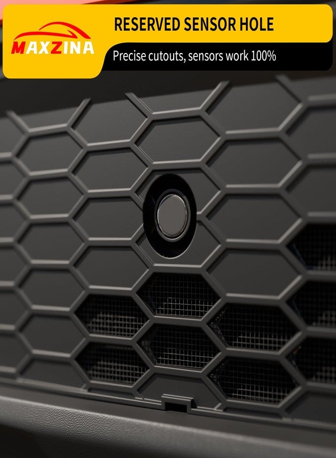 Maxzina غطاء شبكي للمصد الأمامي من ماكسزينا متوافق مع هوندا بايلوت 2023-2025، غطاء شبكي للشبكة الأمامية، واقي للشبكة السفلية، حماية من الحشرات، مصنوع من بلاستيك ABS، ملحقات بايلوت 2024 - Image 4