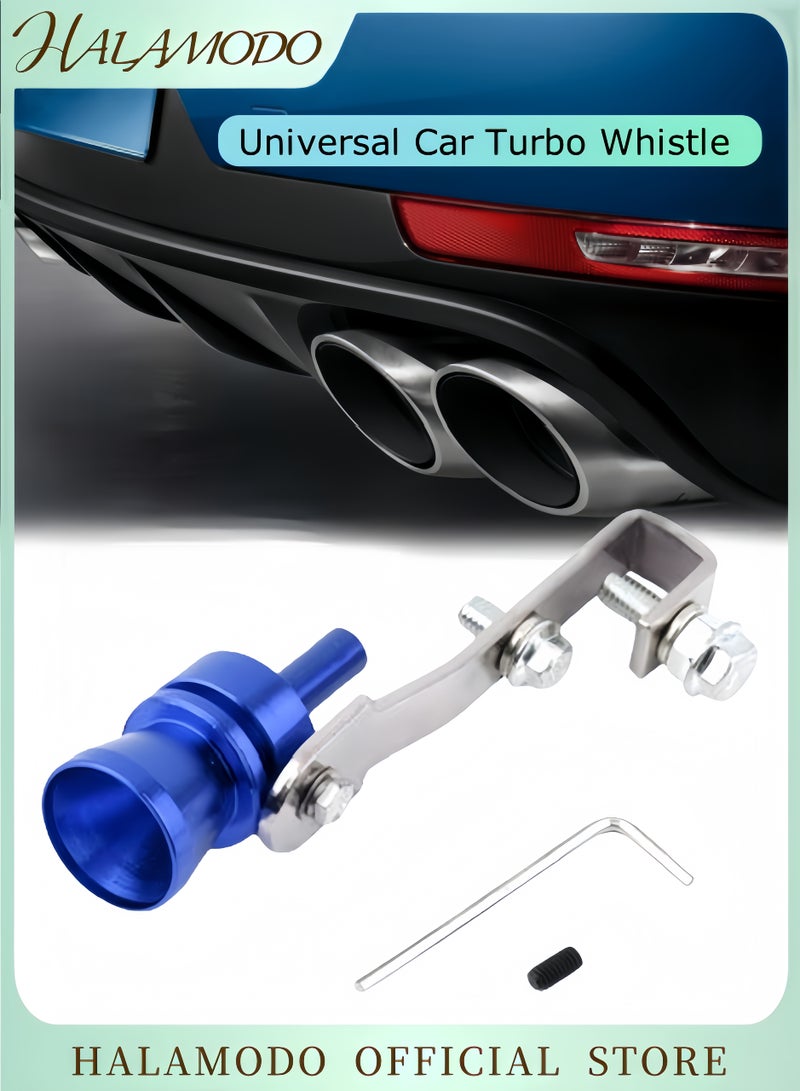 هالامودو صافرة توربو للسيارة مصنوعة من سبائك الألومنيوم، كاتم صوت عادم توربو عالمي، صافرة هدير السيارة، متوافقة مع الشاحنات والدراجات النارية والسيارات والدراجات النارية والدراجات البخارية - Image 1