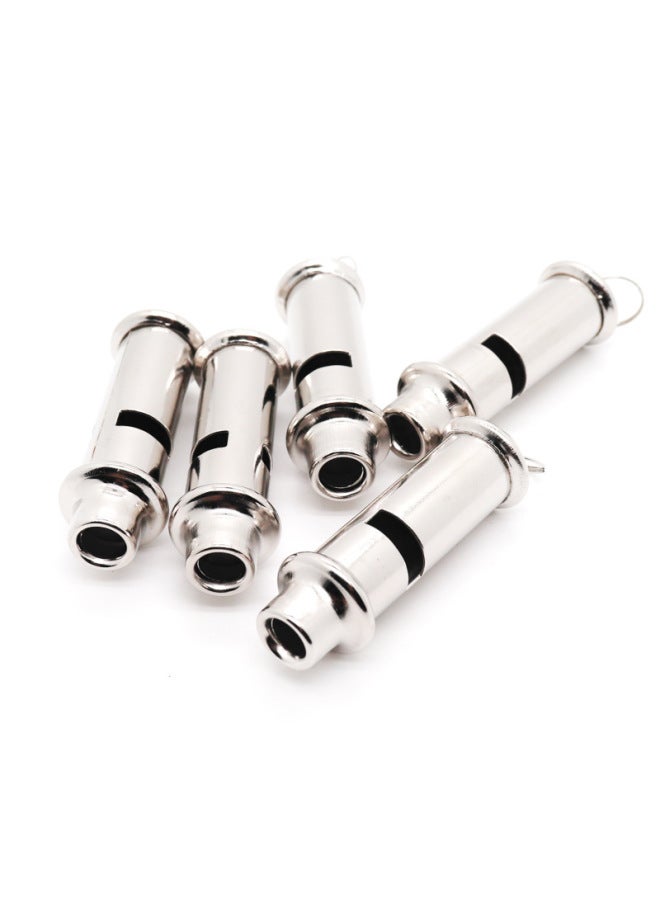 Generic Whistle Whistle Outdoor Survival Basketball Referee Physical Education Teacher Children's Coach Special Tweeter Stainless Steel High Frequency Whistle-Color:Flute Whistle (Set) - Image 3