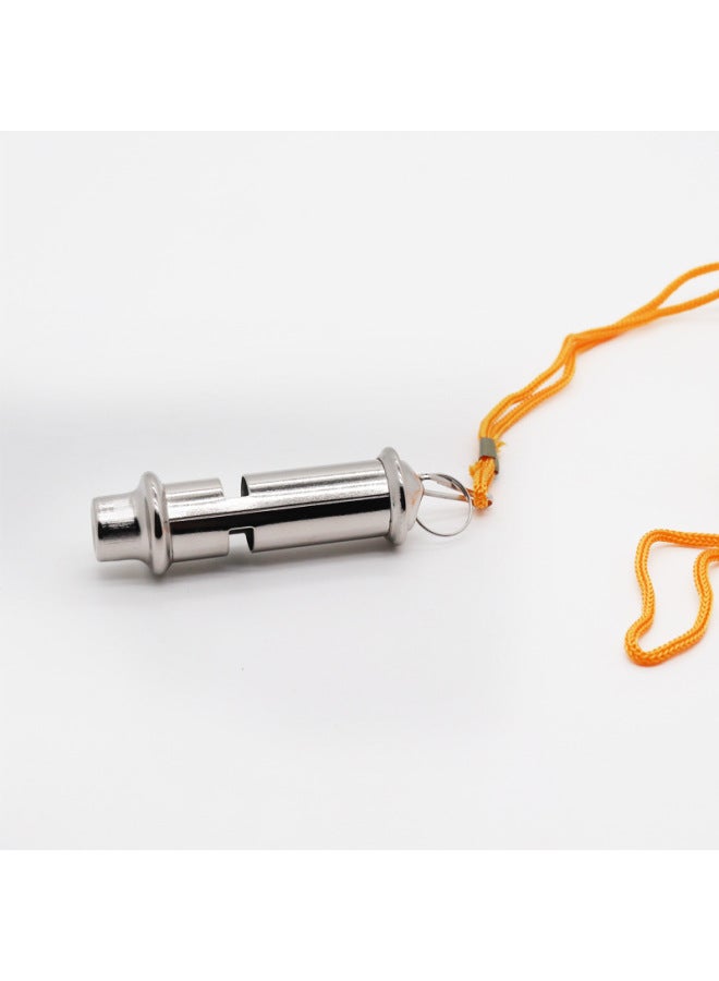 Generic Whistle Whistle Outdoor Survival Basketball Referee Physical Education Teacher Children's Coach Special Tweeter Stainless Steel High Frequency Whistle-Color:Flute Whistle (Set) - Image 4