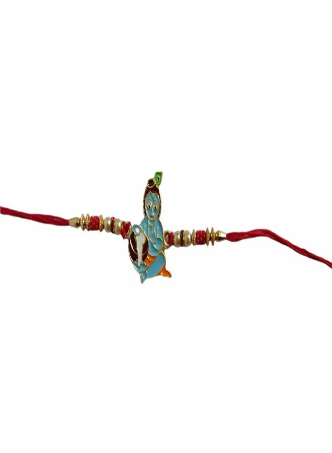 thriftkart Bal Krishna Bal Kanha Rakhi For Brother With Roli Chawal (Pack of 1) - Image 4