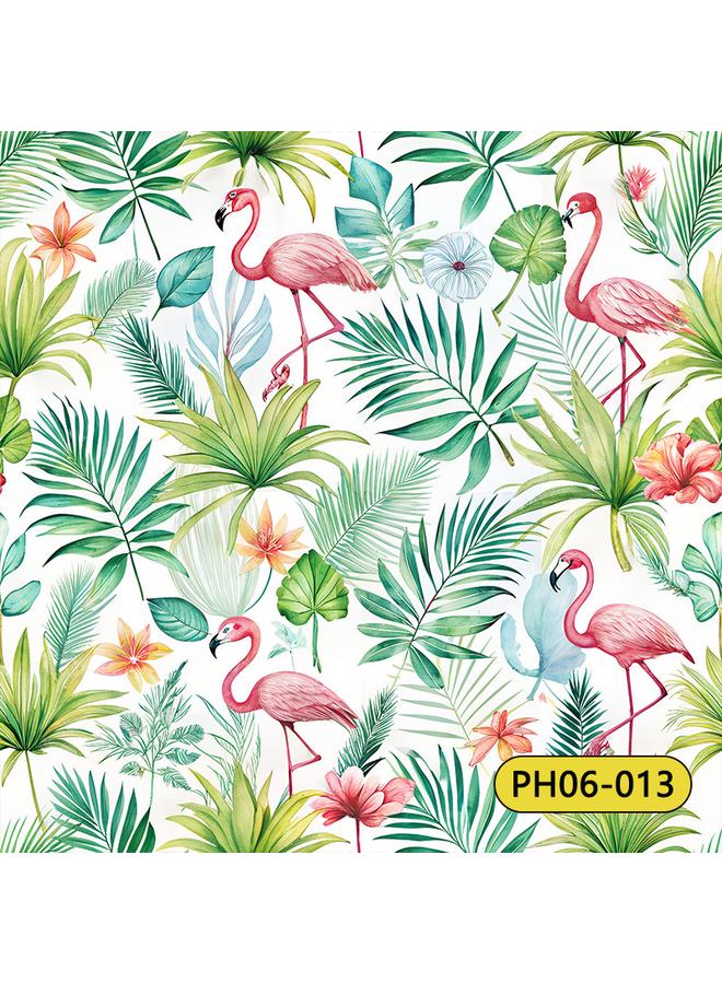 Bluejw Wallpaper Wall Stickers Plant Flower TV Background Wall Decoration High Sense Wallpaper Self-adhesive Flower Wallpaper - Image 1