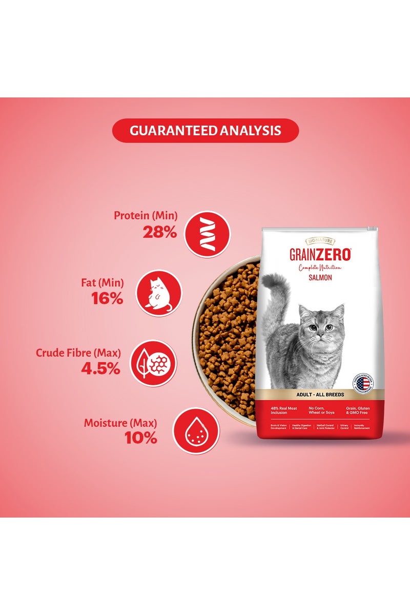 Grain Zero طعام جاف للقطط البالغة خالي من الحبوب مع السلمون زيرو - Image 5