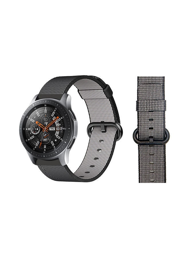 NIBEMINENT Woven Replacement Band For Samsung Galaxy Watch Black
