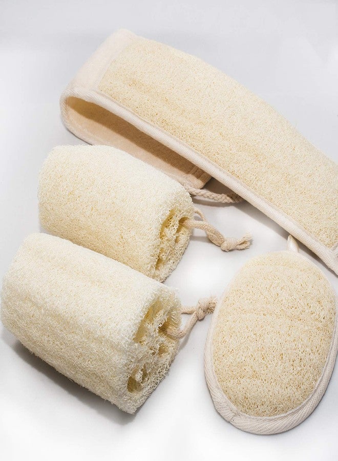 UCINNOVATE Natural Shower Loofah Eco-Friendly Egyptian Sponge, Large Exfoliating Shower Loofa Body Scrubbers Buff Away Dead Skin for Smoother, Loofah Back Scrubber Dry Brushing Body Brush Applicator - Image 1