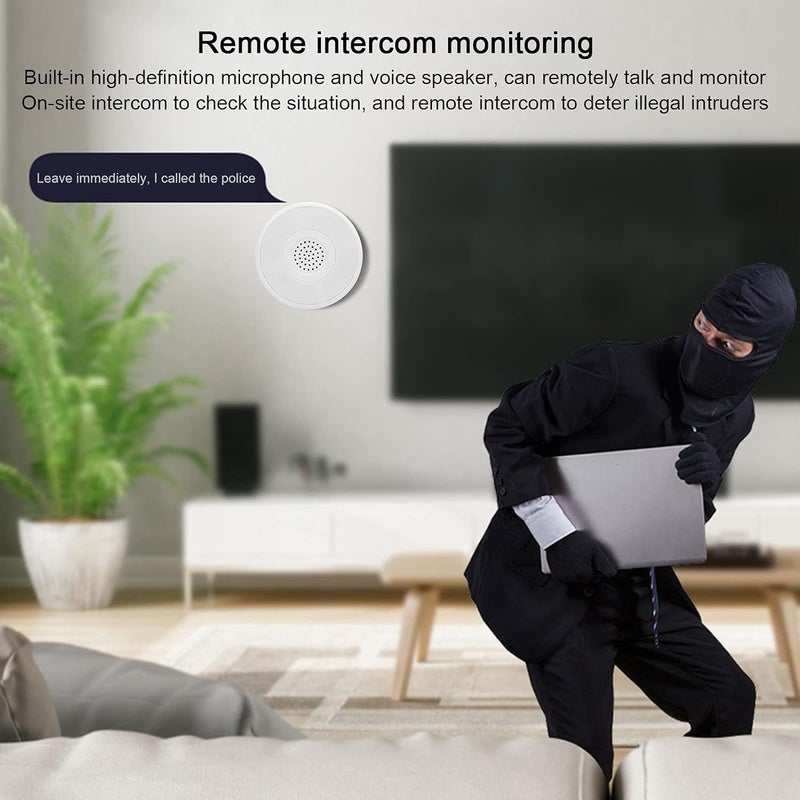 comfrt Home Security Intelligent WiFi Alarm System, Sound Light Horn Siren Anti-Theft Alarm System Speaker for Tuya - Image 2