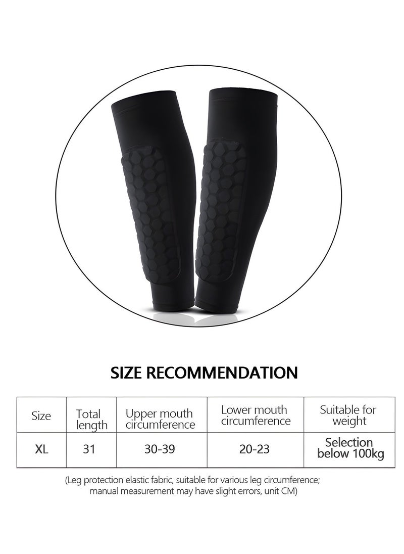 GROIC - 2PCS Soccer Shin Guards Padded Calf Compression Sleeves Supports for Shin Splint,Calf Pads,Calf Brace for Football Basketball Volleyball Running Baseball - Image 1