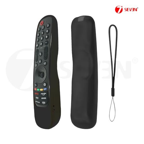 7-Seven 7SEVEN® Compatible with Lg Magic Remote Cover Suitable for Model AN-MR21GA AN-MR22GA AN-MR23GA AN-MR23GN Silicon Case to Protect Remote Control from Physical Damage (Black) - Image 4