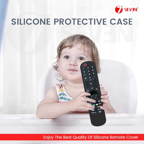7-Seven 7SEVEN® Compatible with Lg Magic Remote Cover Suitable for Model AN-MR21GA AN-MR22GA AN-MR23GA AN-MR23GN Silicon Case to Protect Remote Control from Physical Damage (Black) - Image 5