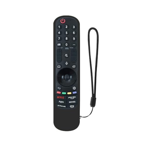 7-Seven 7SEVEN® Compatible with Lg Magic Remote Cover Suitable for Model AN-MR21GA AN-MR22GA AN-MR23GA AN-MR23GN Silicon Case to Protect Remote Control from Physical Damage (Black) - Image 1