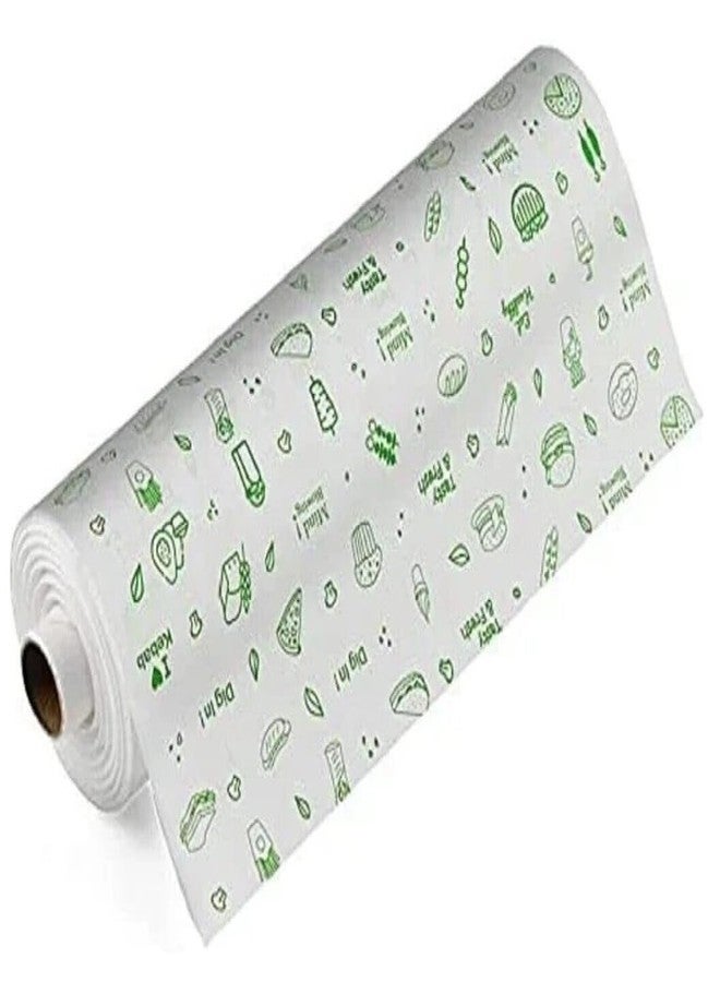 DITYAM wrap 1 كجم / 100 متر من ورق الزبدة، ورق الخبز، ورق تغليف الطعام / قابل لإعادة التسخين / قابل للتحلل الحيوي / غير لاصق / ورق فويل مقاوم للزيت - Image 1