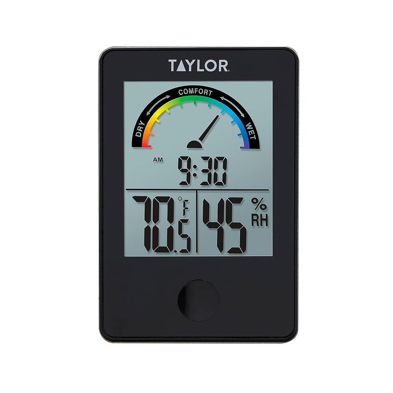 Taylor Digital Wireless Indoor Comfort Level Thermometer and Hygrometer, Easy-to-Read Display for Home, Office, Greenhouse, Nursery, and Indoor Areas, Black - Image 2