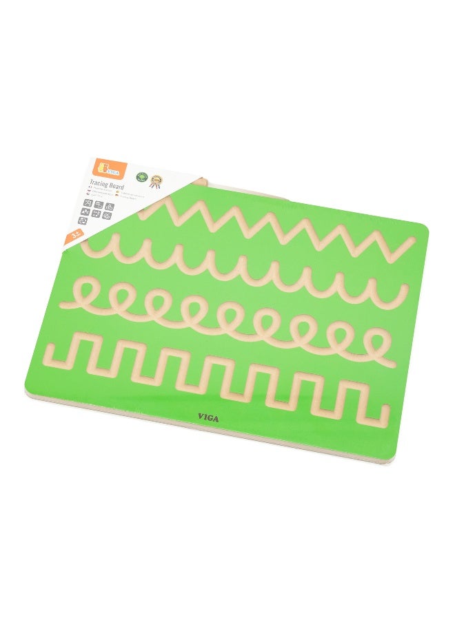 Viga Wooden Pattern Tracing Board | Educational Toy for Kids Age 3+ - Image 5