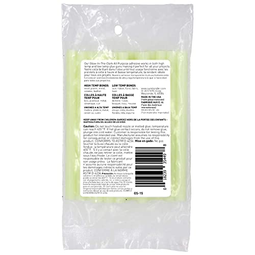 Surebonder Glow in The Dark Hot Glue Sticks Mini Size 4" - 15 Pack - Image 2