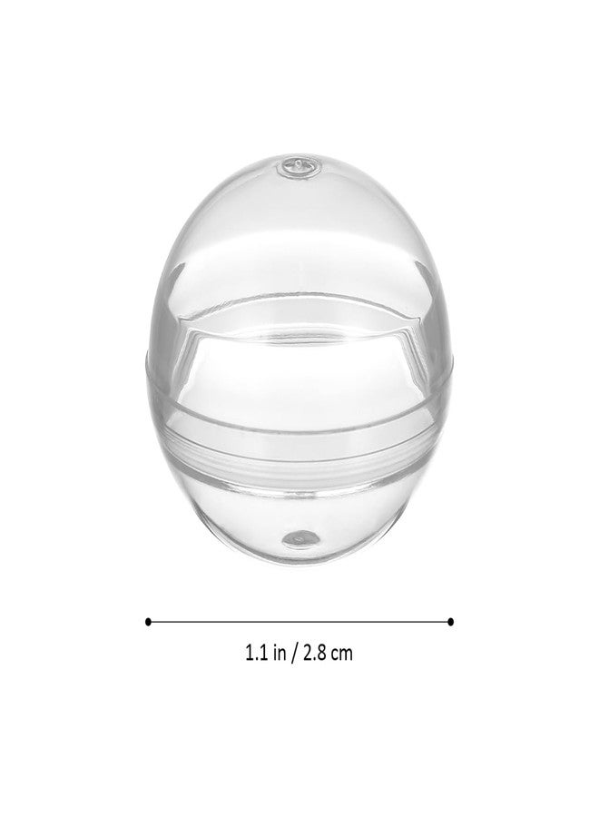 DEARMAMY 200 Pcs Round Shell Balls Plaything Multi-Purpose Empty Ball Plastic Empty Ball Plastic Packaging Ball Multi-Purpose Packing for Clear Balls - Image 2