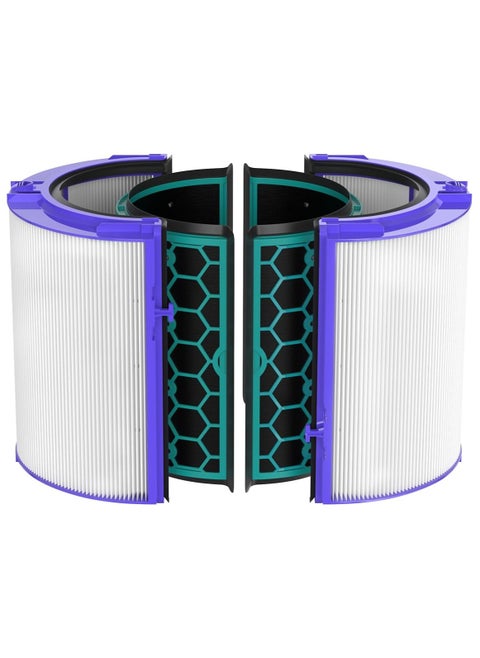 True HEPA Filter Replacement for Dyson TP04/HP04/DP04 Air Purifier, 360 Combi Glass Carbon Filter