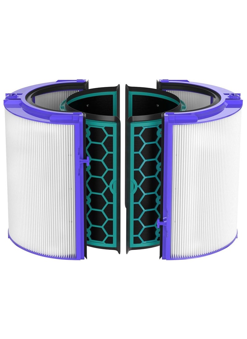 True HEPA Filter Replacement for Dyson TP04/HP04/DP04 Air Purifier, 360 Combi Glass Carbon Filter