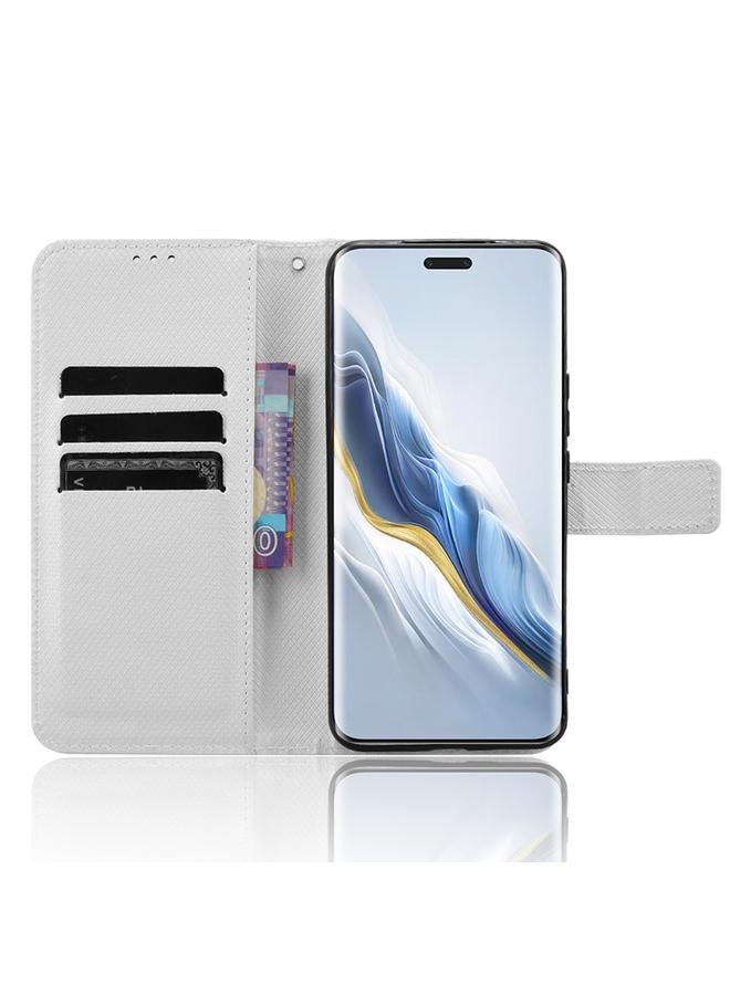 اس-توب جراب هاتف Honor Magic6 Pro مصنوع من الجلد بتصميم ماسي - Image 4