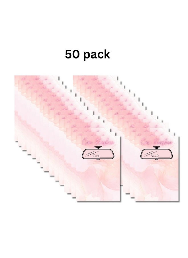 Lashicorn Car Freshie Insert Cards | 50 Pk 4X6” Modern Marble Gold, Fits In 5X7” For Holographic Bags Freshie Scent Label Care Instruction Cardstock  - Image 3