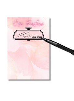 Lashicorn Car Freshie Insert Cards | 50 Pk 4X6” Modern Marble Gold, Fits In 5X7” For Holographic Bags Freshie Scent Label Care Instruction Cardstock  - Image 5