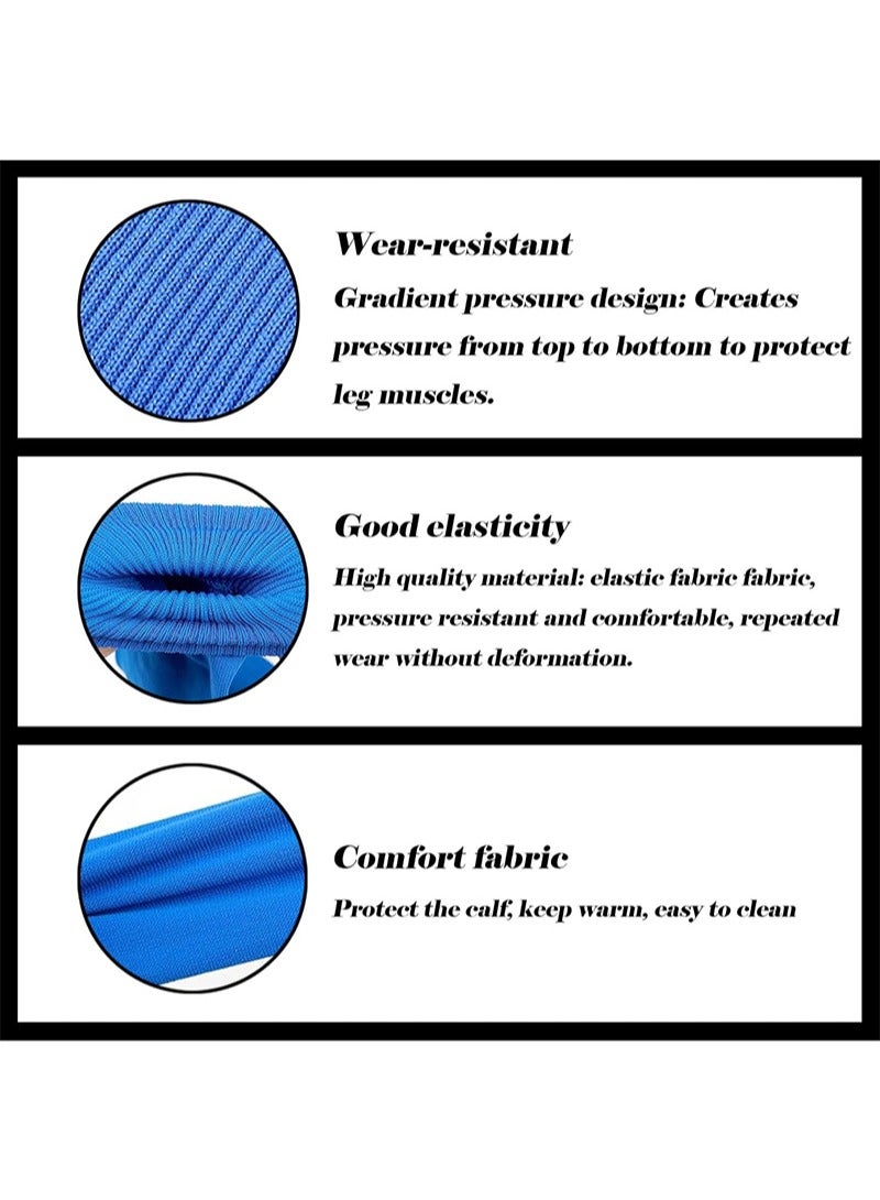 Aikanbo Lightweight Soccer Equipment Four Piece Set,Skidproof Soccer Socks,Protective Soccer Shin Pads L Size and Sleeves with Optimized Insert Pocket,Calf Protective Gear,Calf Compression Socks For Soccer Football Sports Adjustable Shin Guard Straps - Image 5