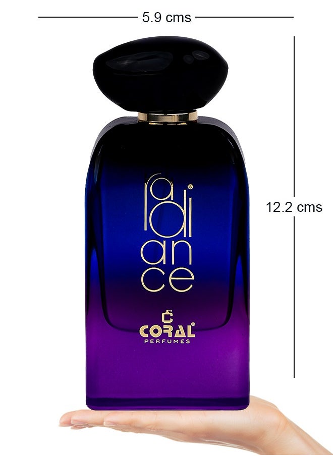 كورال - عطر كورال راديانس للنساء، أو دو برفيوم يدوم طويلًا، 100 مل - Image 1