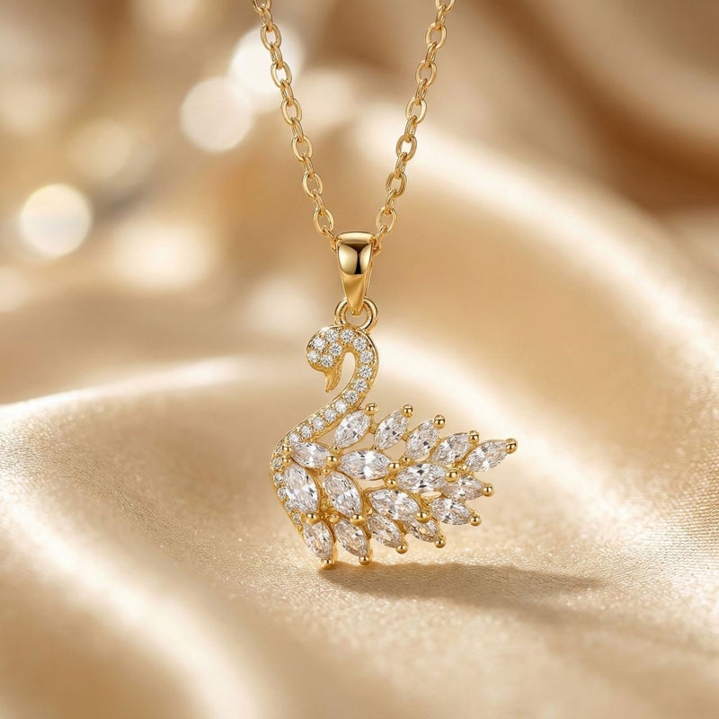 Viral Zircon-Studded Light Luxury Necklace for Women, Geometric Collarbone Chain, Hypoallergenic, Fade-Resistant, Everyday Elegance
