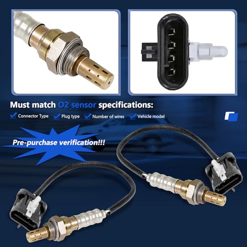 Maxfavor 2Pcs Upstream Downstream O2 Oxygen Sensor 234-4012 Fit for 2001-1996 Chevy Blazer S10 Impala Caprice Acura SLX GMC Sonoma Jimmy Isuzu Rodeo Honda Passport Amigo Hombre Trooper Vehicross - Image 3