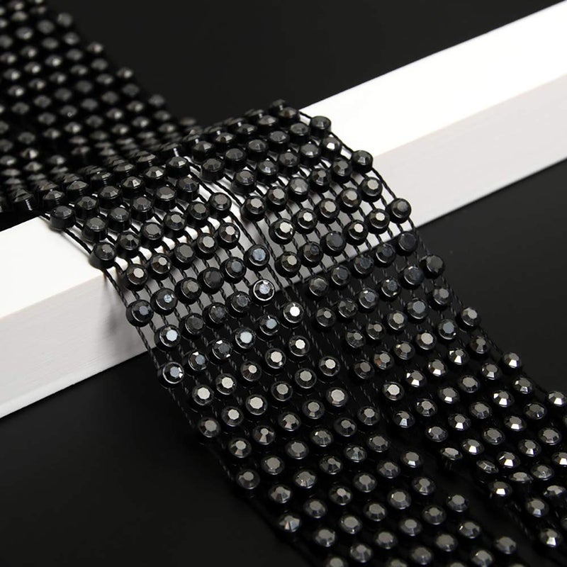 Glamorstar Rhinestone Neck Tie Gift for Women Black - Image 2