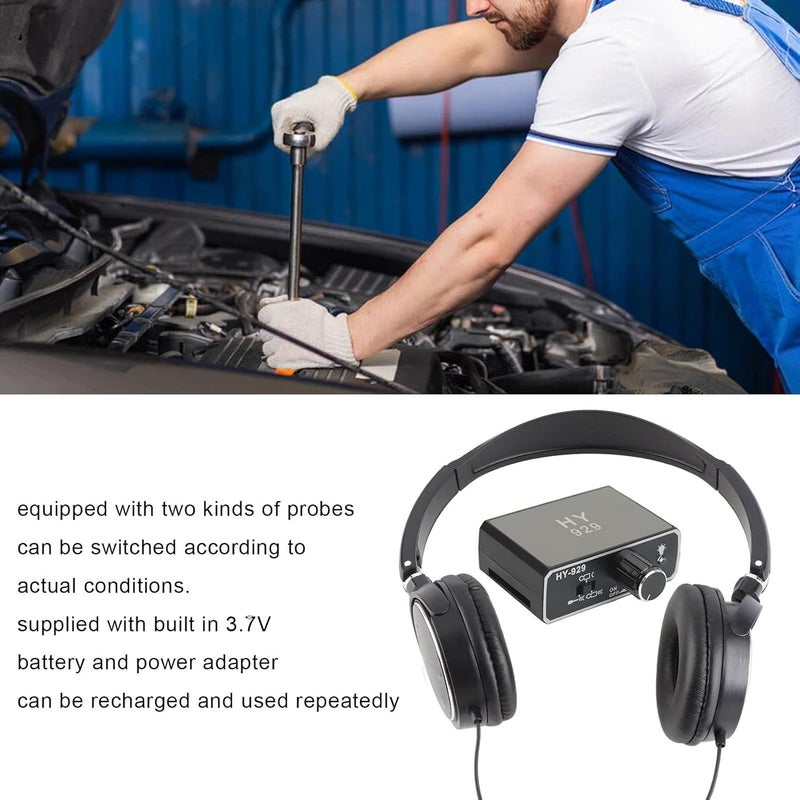 Water Leak Detector with Headset Dual Probe 20000X Amplification for Plumbing Pipeline - Image 4