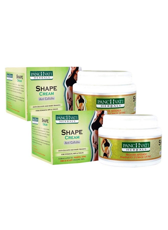 Panchvati Herbals Anti Cellulite Shape Cream Specially Meant For Stomach, Hips, Thighs & Arms Tightens And Tones Body Parts Cuts Stubborn Fat From Problem Areas 100 Gm Pack Of -2 - Image 1
